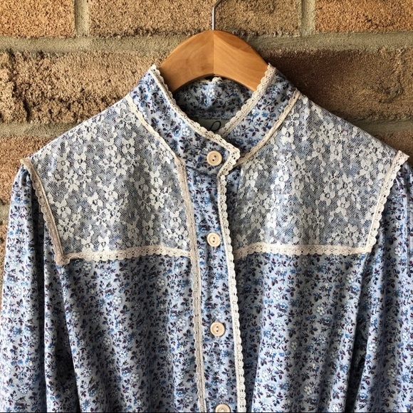 PANTEL | Blue floral & lace cottagecore mi… - Picture 4 of 16